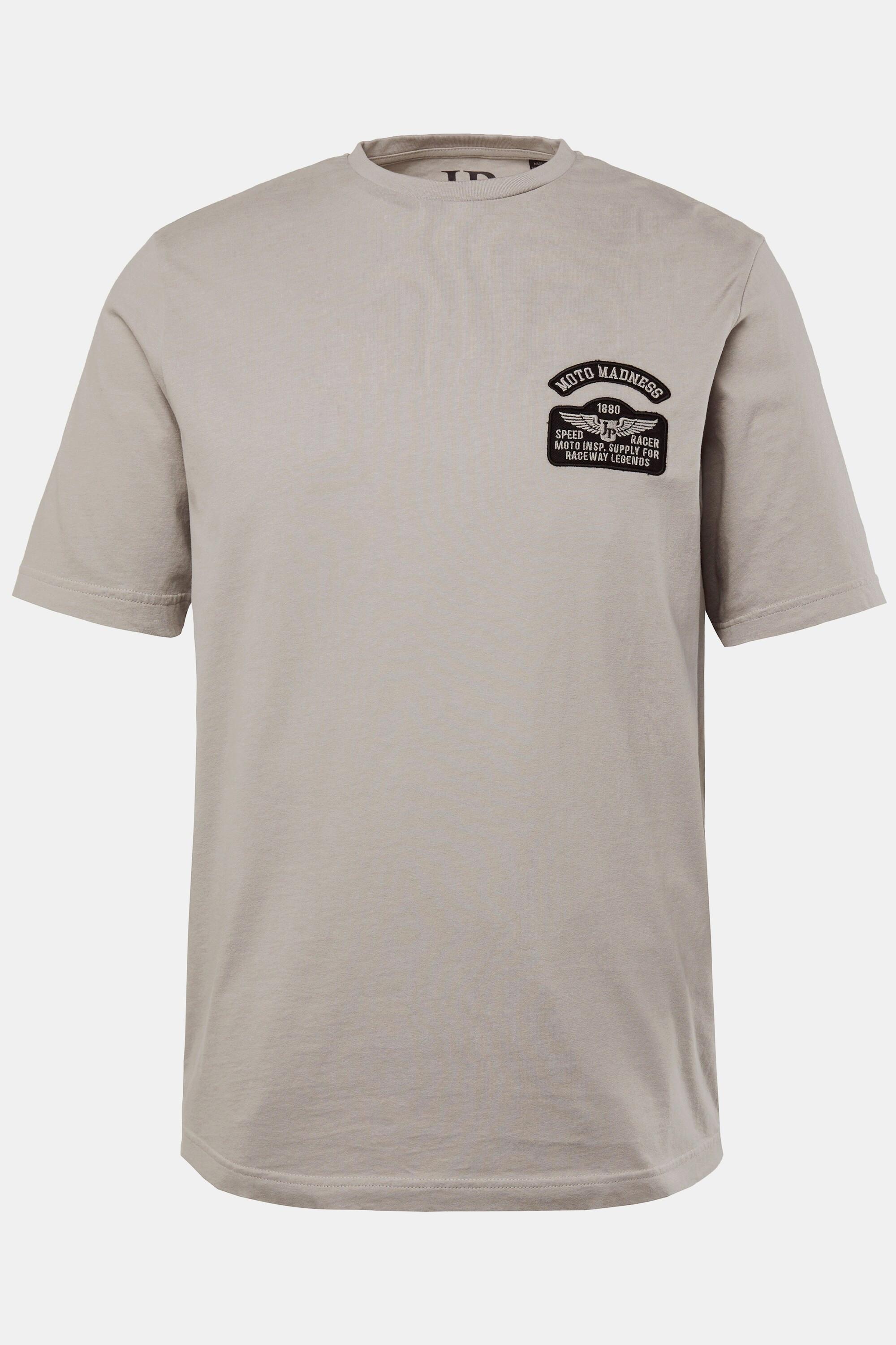 JP1880 Vintage Look Halbarm T-Shirt mit Badges und Stickerei  