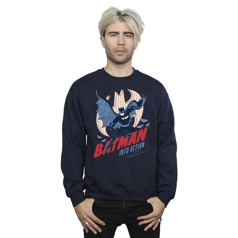DC COMICS Batman Into Action Sweatshirt  