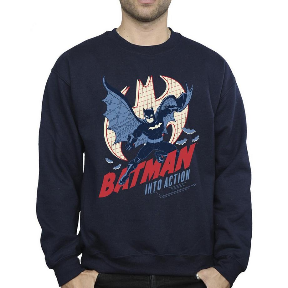 DC COMICS Batman Into Action Sweatshirt  