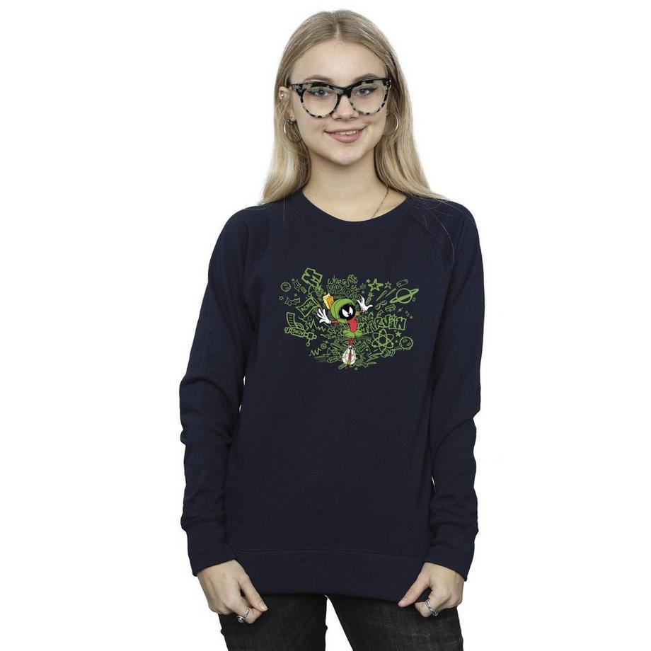 LOONEY TUNES Marvin the Martian Felpa Stampata  