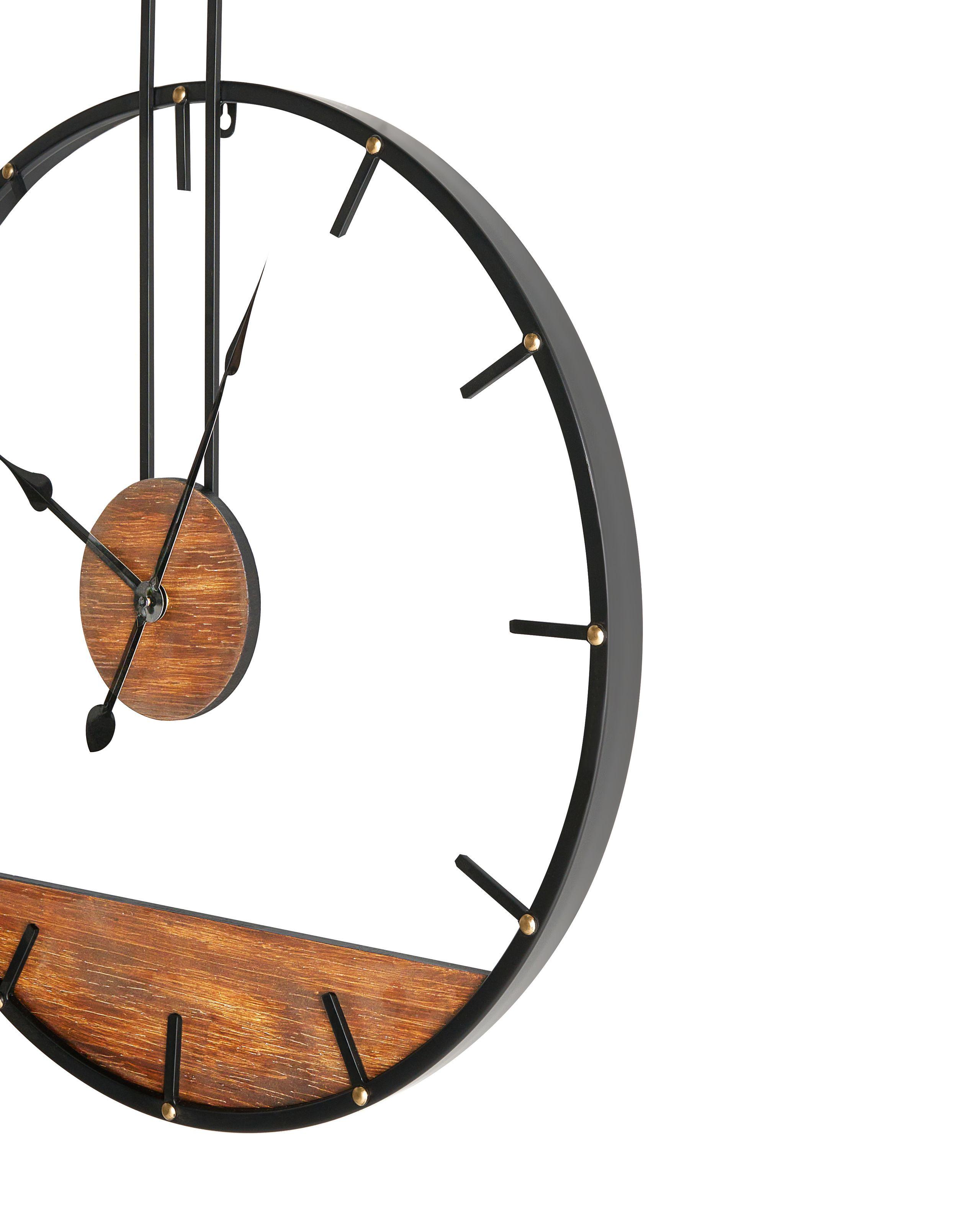 Beliani Wanduhr aus Eisen Industriell TAUGON  