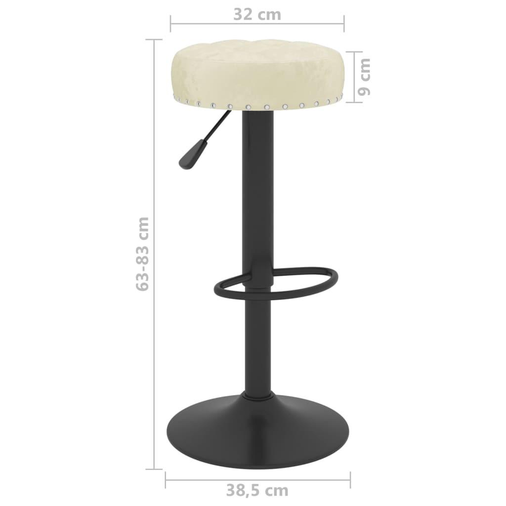 VidaXL Tabouret de bar velours  