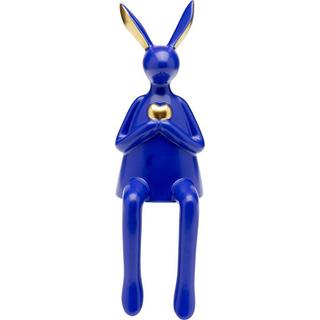 KARE Design Figura decorativa Coniglio seduto Cuore blu 29  