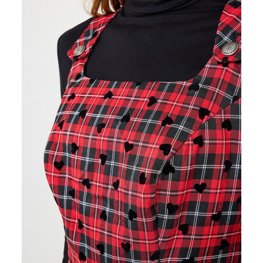 Joe Browns Minikleid Tartan-Karo Herzmuster  