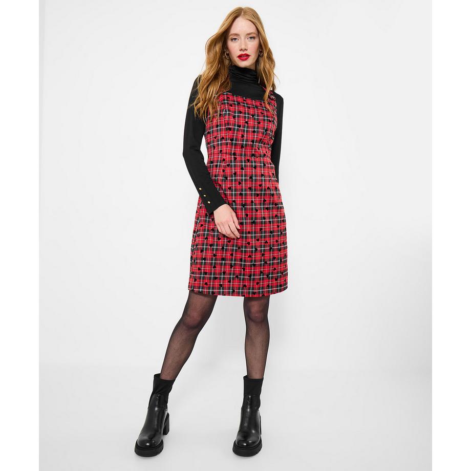 Joe Browns Minikleid Tartan-Karo Herzmuster  