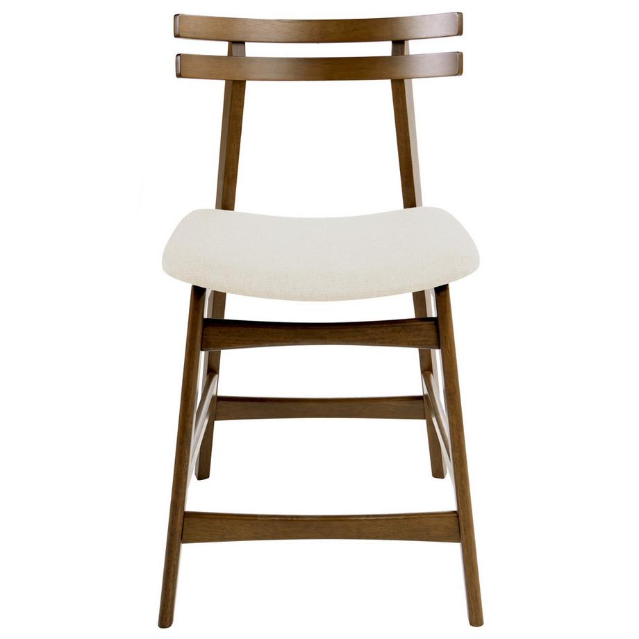 Beliani Lot de 2 chaises de bar en Bois d'hévéa  CYNTHIANA  