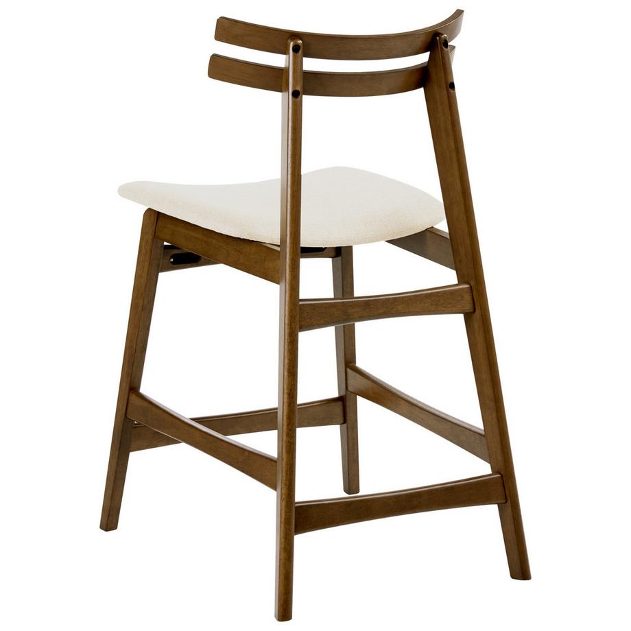 Beliani Lot de 2 chaises de bar en Bois d'hévéa  CYNTHIANA  