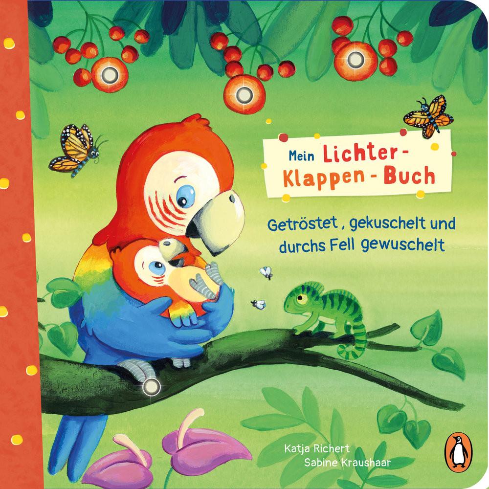 Mein Lichter-Klappen-Buch - Getröstet, gekuschelt und durchs Fell gewuschelt Richert, Katja; Kraushaar, Sabine (Illustrationen) Copertina rigida 