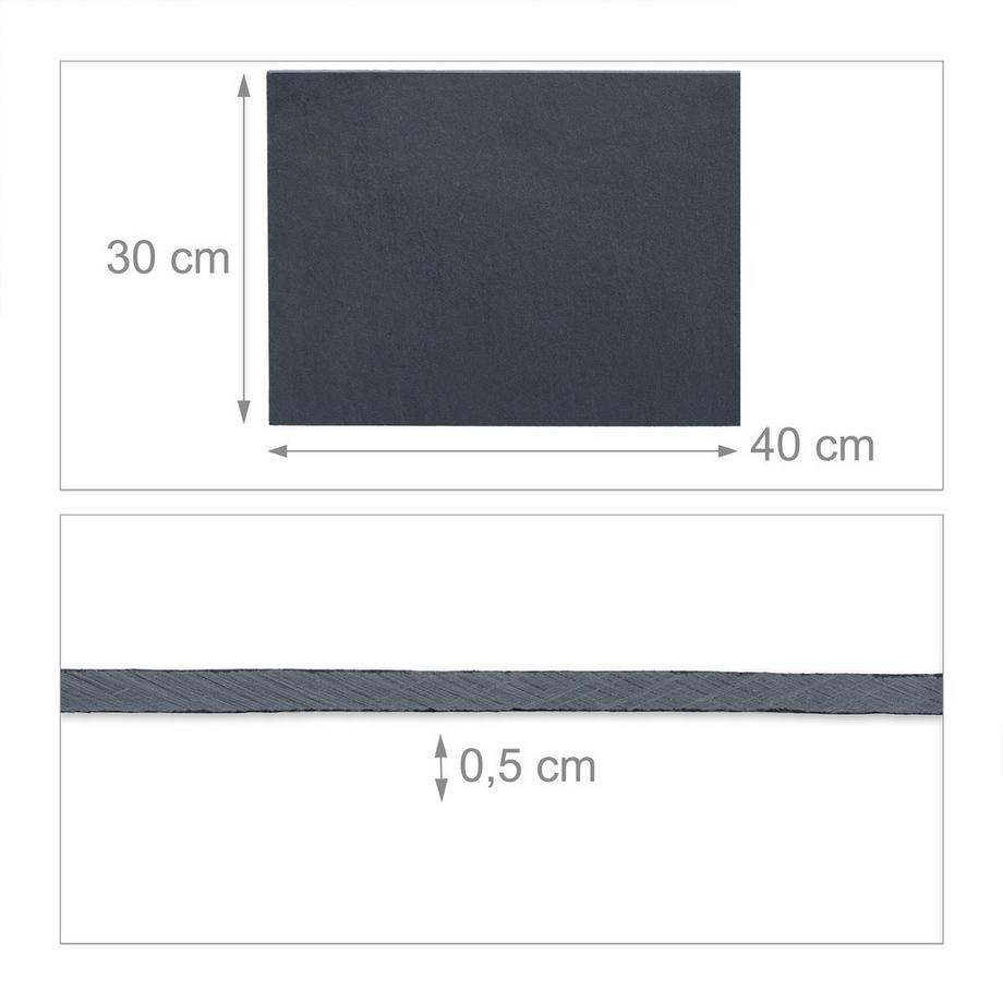 B2X  6er-Set Schieferfliesen 40 x 30 cm 