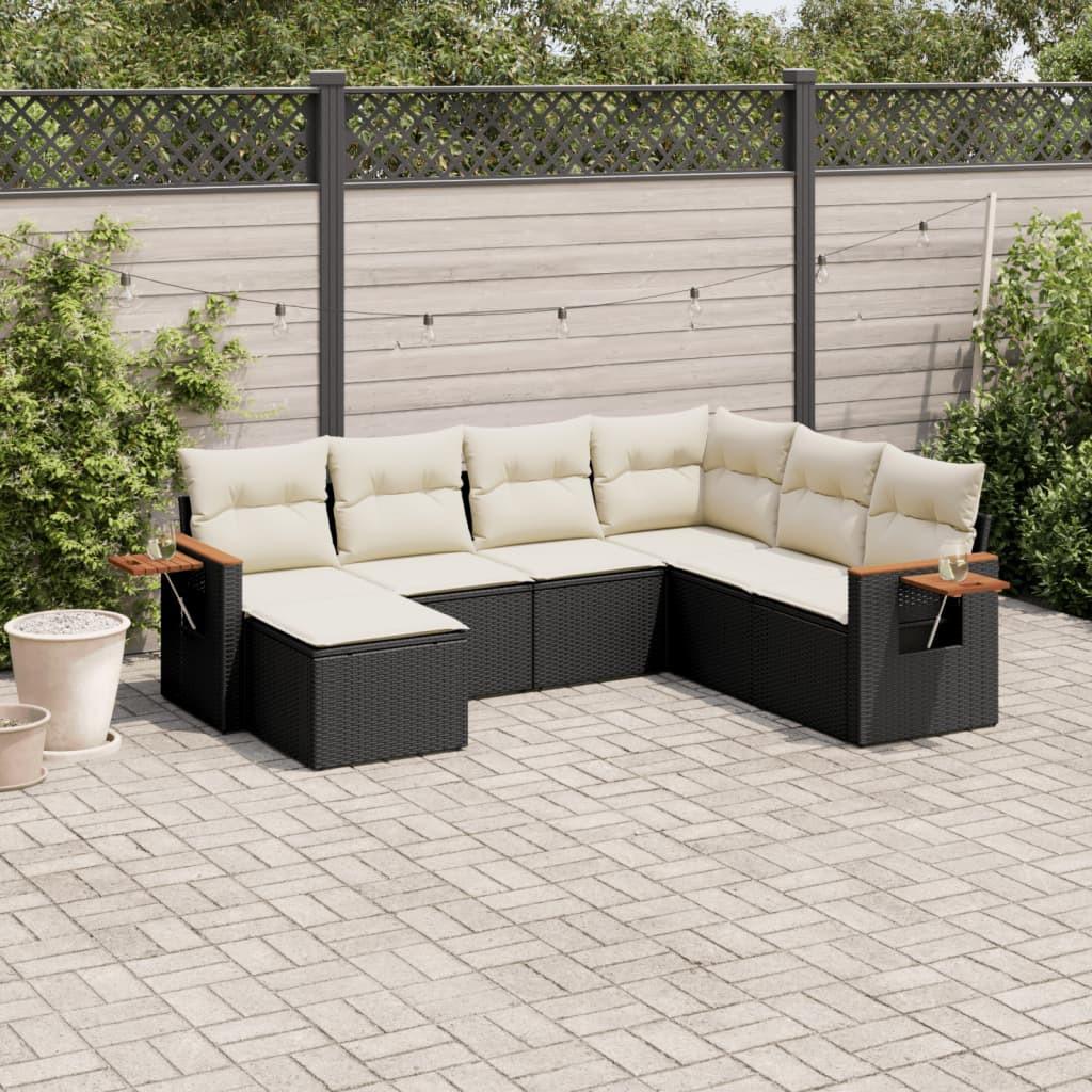 VidaXL set divano da giardino Polirattan  