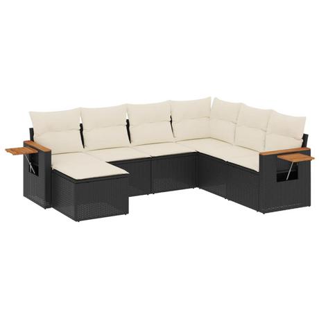 VidaXL set divano da giardino Polirattan  