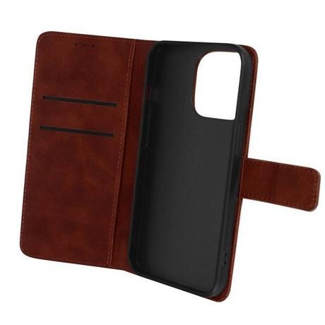Avizar  Étui iPhone 14 Pro Portefeuille Marron 