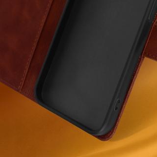 Avizar  Étui iPhone 14 Pro Portefeuille Marron 