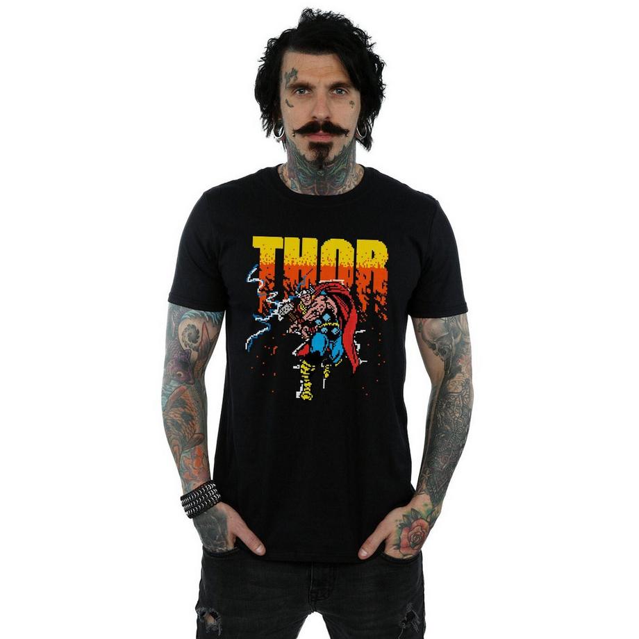 MARVEL Thor Pixelated Grafik T-Shirt  