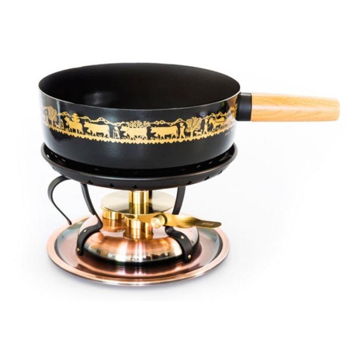 Stöckli Käsefondue-Set Classic l'alpage in Kupfer 23 cm 3 Liter  