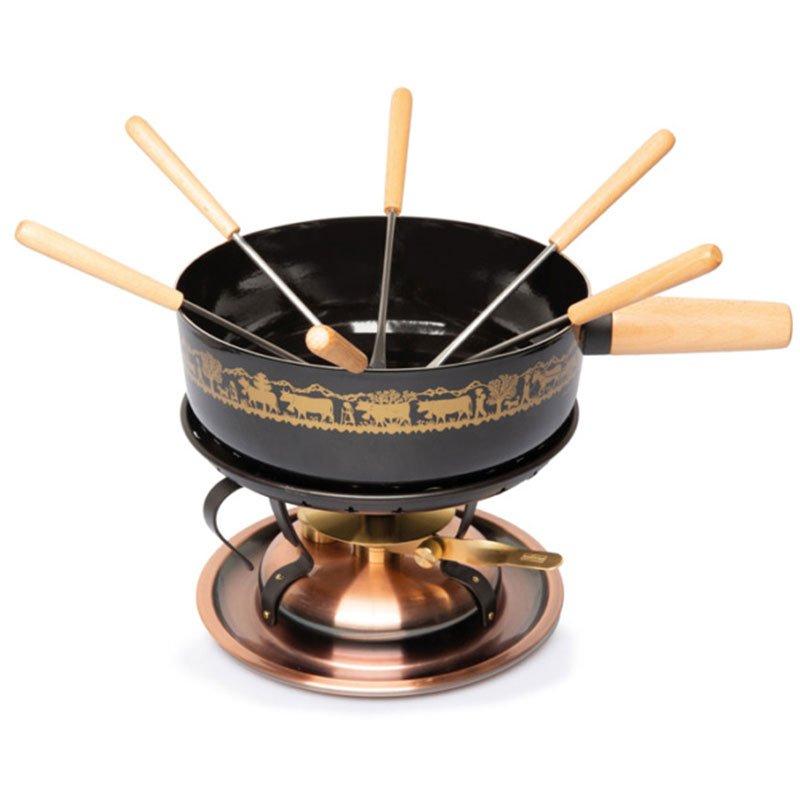 Stöckli Käsefondue-Set Classic l'alpage in Kupfer 23 cm 3 Liter  