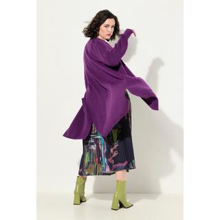 Ulla Popken Cardigan lungo stile aperto scollo a V tasche  