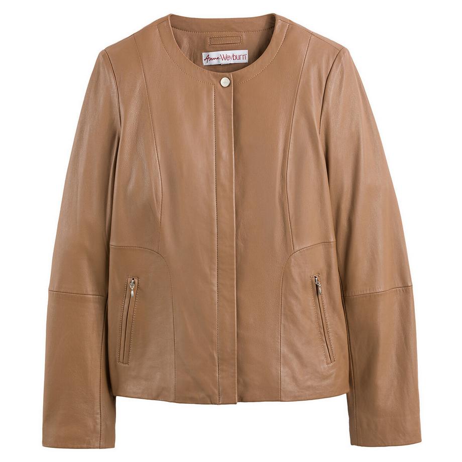 La Redoute Collections Blouson corto in pelle di pecora  