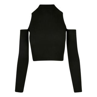 URBAN CLASSICS Maglietta a maniche lunghe a costine con spalle scoperte  