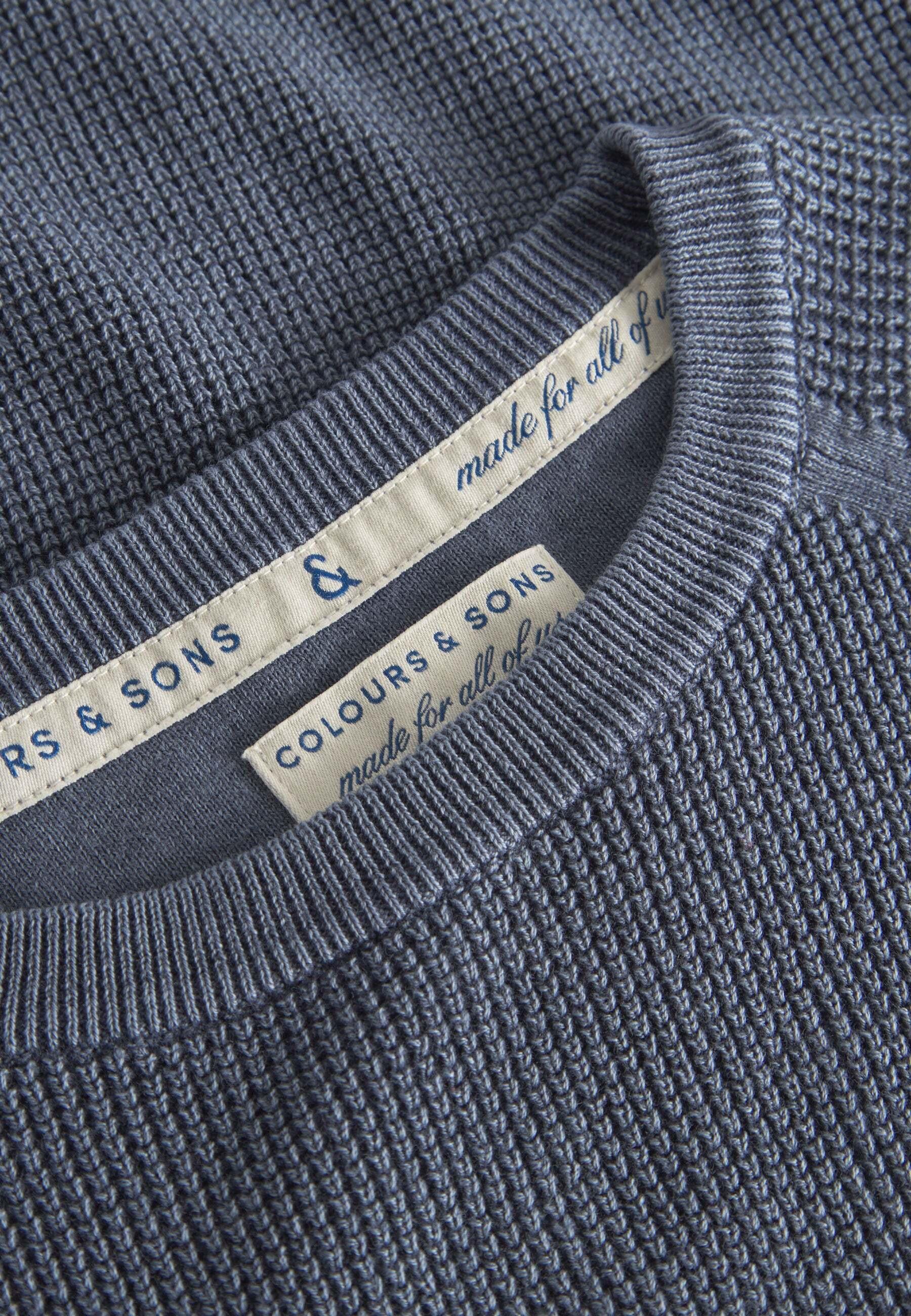 Colours & Sons Pullover Girocollo Lavato  