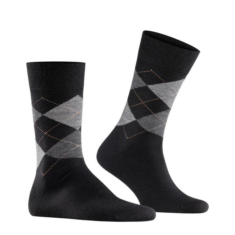 Burlington Edinburgh Calzini Motivo a Rombo  