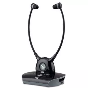 CGV Hel Dolfin Kabelloser Stereo-Stereo-TV-Kopfhörer Schwarz