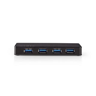 Nedis  USB-Hub | USB A-Hane | 4x USB A Female | 4-Port-Anschluss/-Anschlüsse | USB 3.2 Gen 1 | Netzteil / USB-Stromversorgung | 4x USB 