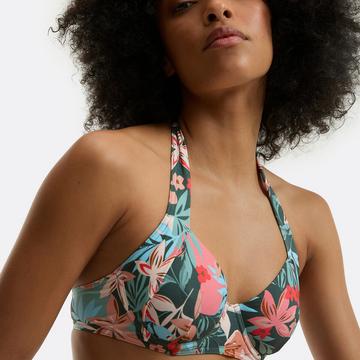 Bikini-Oberteil in Foulard-Form mit Printmuster
