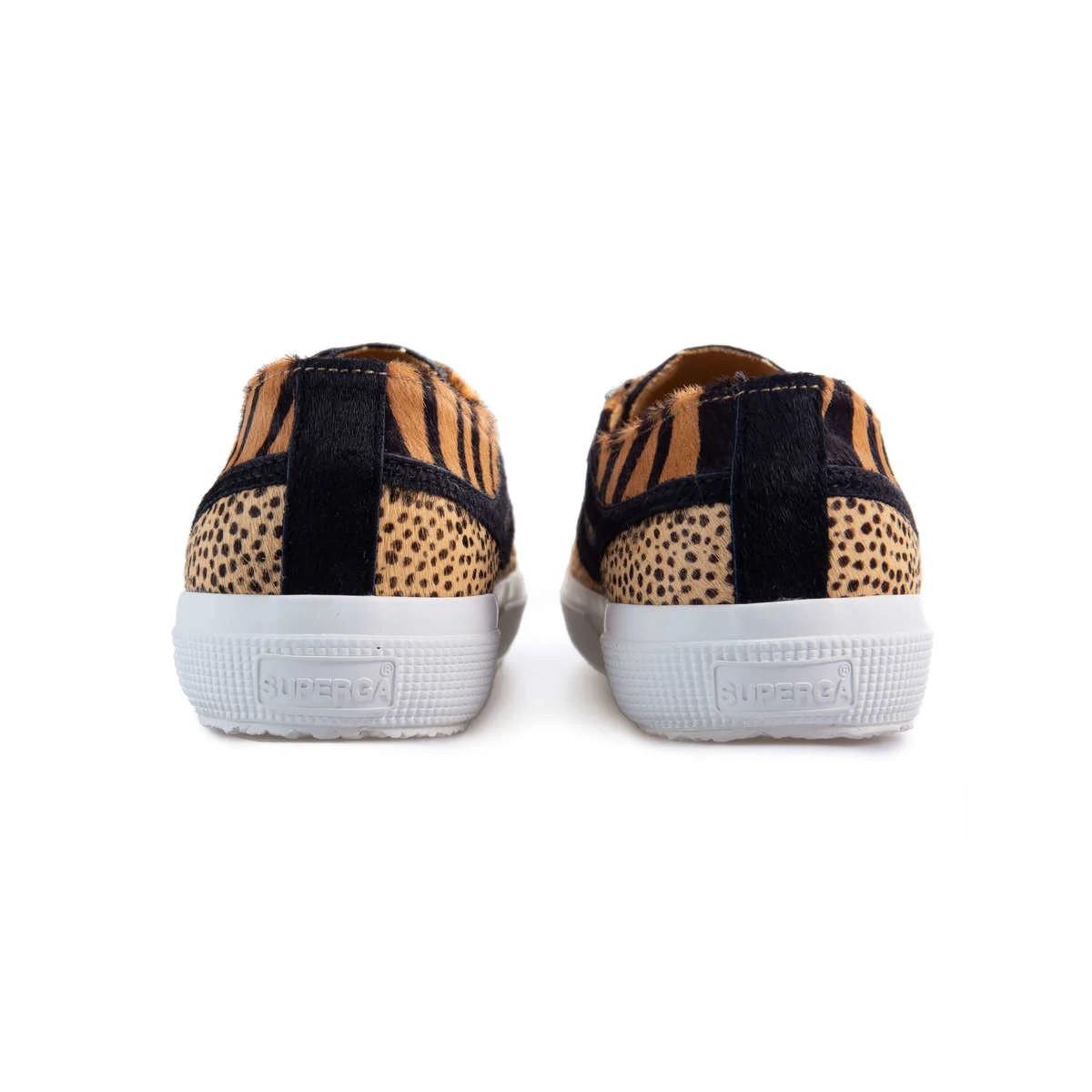 SUPERGA  Sneaker, Gepard & Zebra Muster 