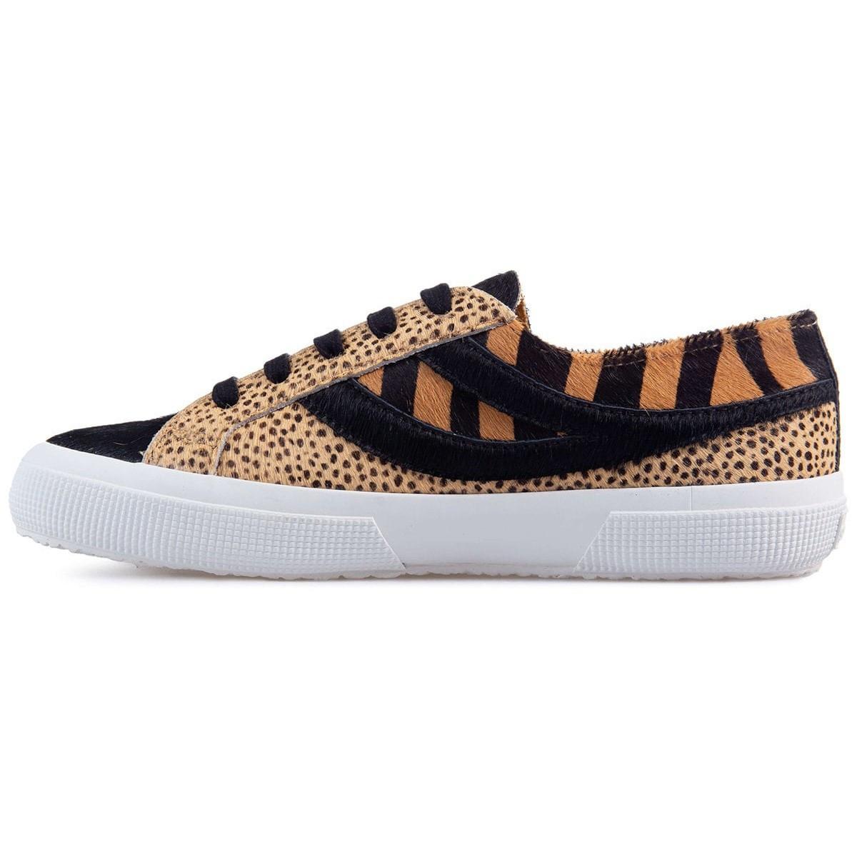 SUPERGA  Sneaker, Gepard & Zebra Muster 