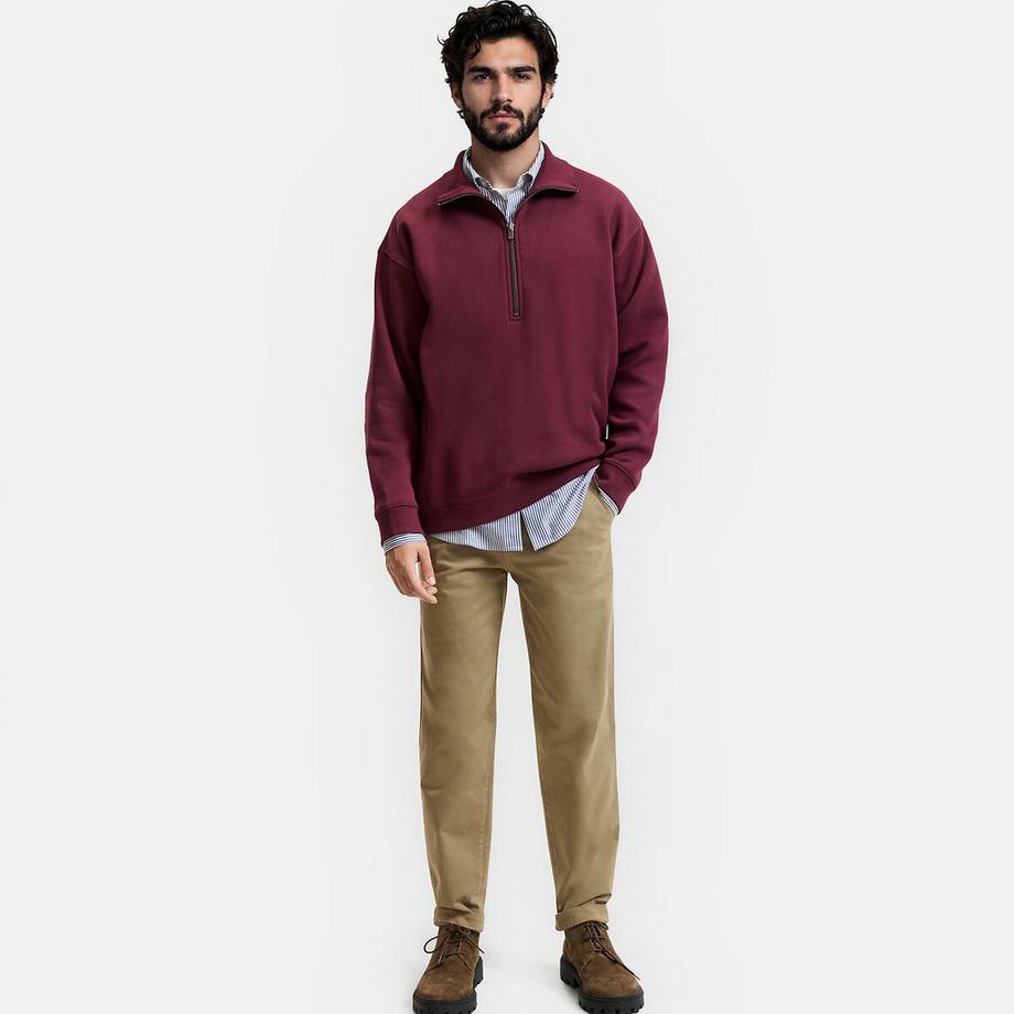 La Redoute Collections Sweatshirt Col Camionneur Zippé  