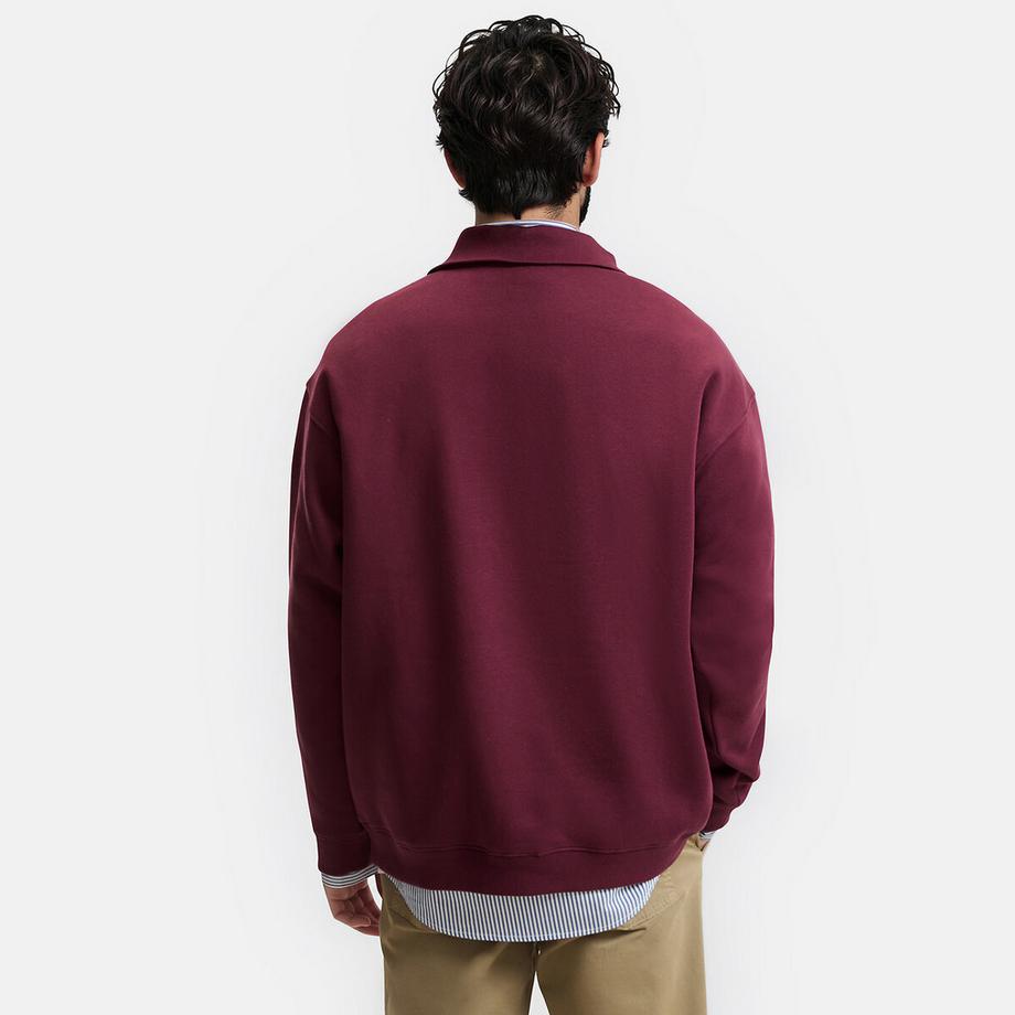 La Redoute Collections Sweatshirt Col Camionneur Zippé  