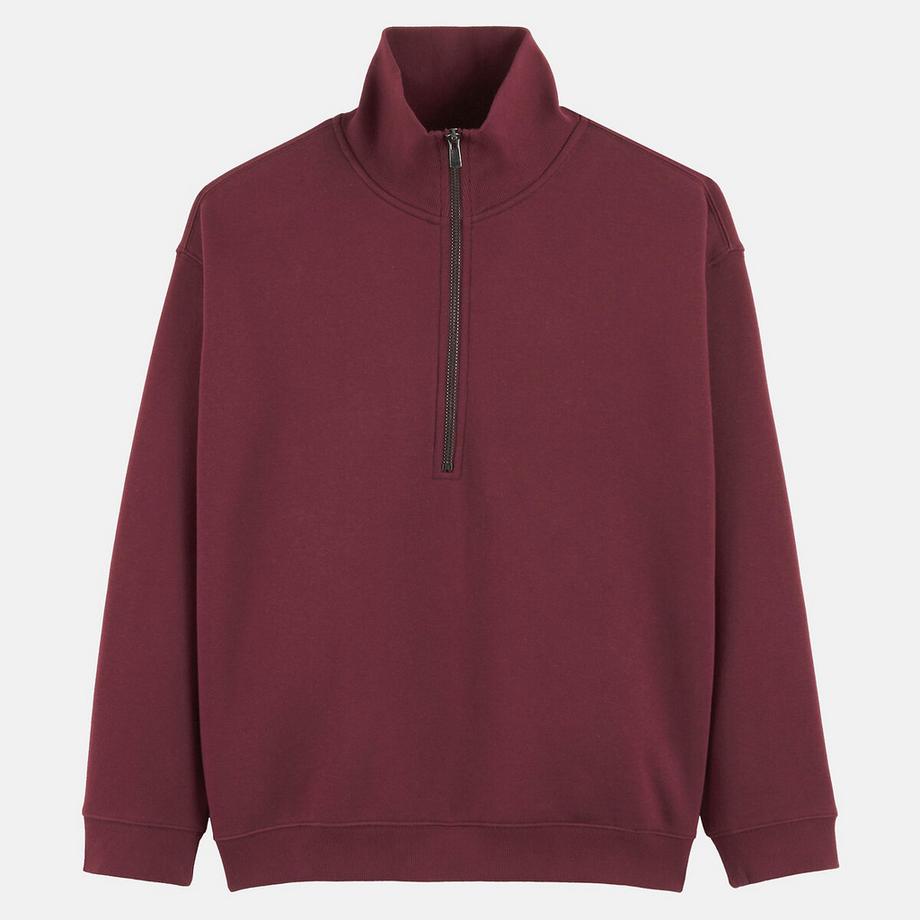 La Redoute Collections Sweatshirt Col Camionneur Zippé  