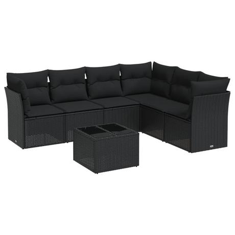 VidaXL set divano da giardino Polirattan  