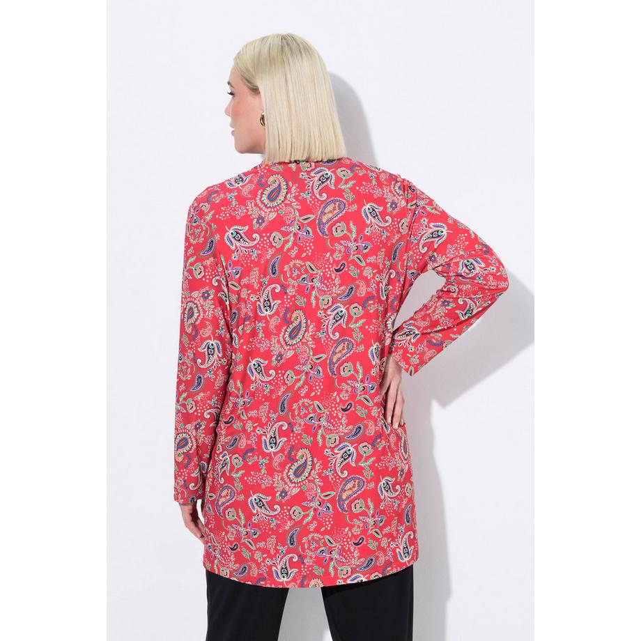 Ulla Popken Jerseyjacke A-Linie Schalkragen Langarm  