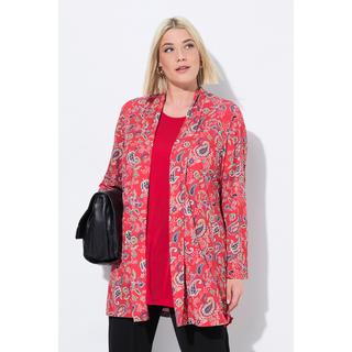 Ulla Popken Jerseyjacke A-Linie Schalkragen Langarm  