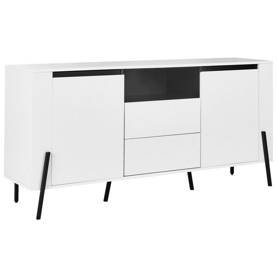 Sideboard mit 2 Türen aus Faserplatte Modern BLACKPOOL