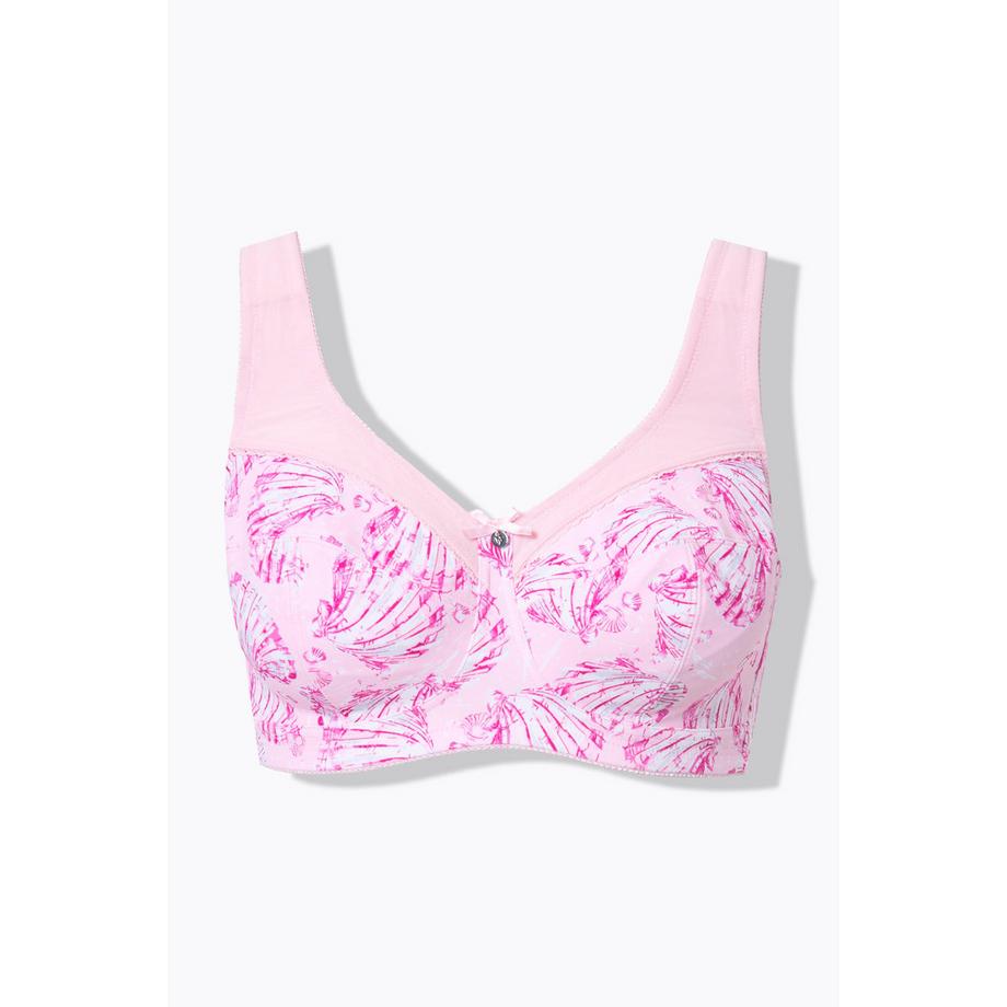 Ulla Popken Soutien-gorge de maintien sans armatures imprimé coquillages  