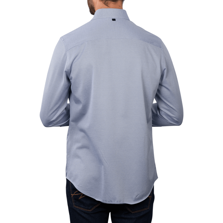 VANGUARD Camicia Oxford Jersey con colletto haikragen  