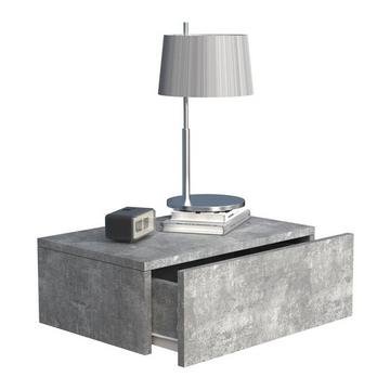 Tiroir mural en bois Table de chevet murale Tiroir Console Table de chevet Usal M 45 cm
