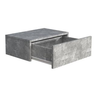 VCM Tiroir mural en bois Table de chevet murale Tiroir Console Table de chevet Usal M 45 cm  