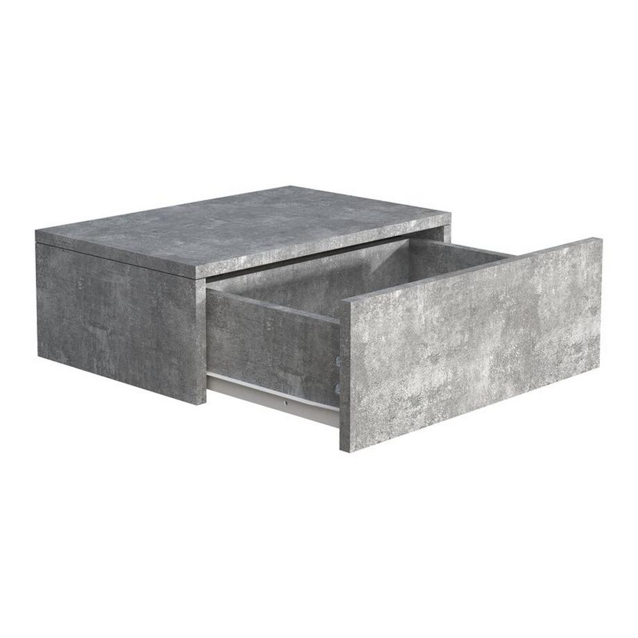 VCM Holz Wandschublade Nachtschrank Wandboard Schublade Konsole Nachttisch Usal M 45 cm  