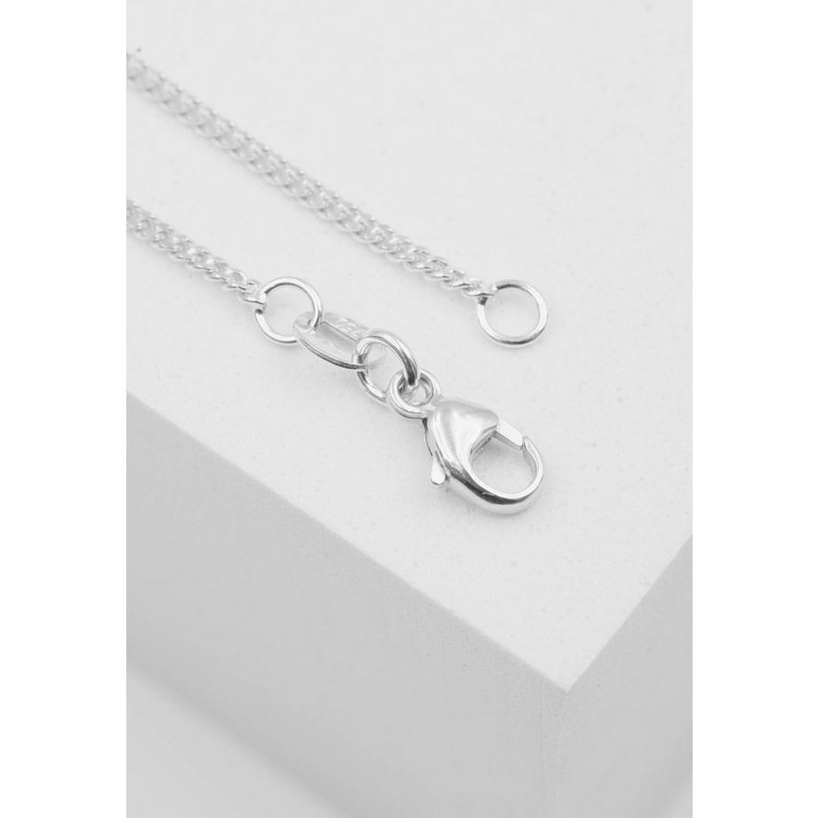MUAU Schmuck  Collier gourmette or blanc 375, 1.6mm, 38cm 