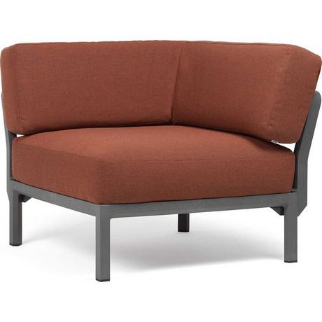 NARDI outdoor Élément d&#039;angle salon de jardin Maximo gris rouge  