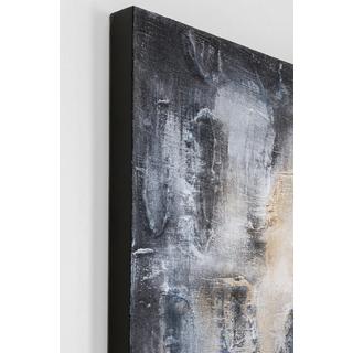 KARE Design Tableau sur toile Ombres gris 90x120  