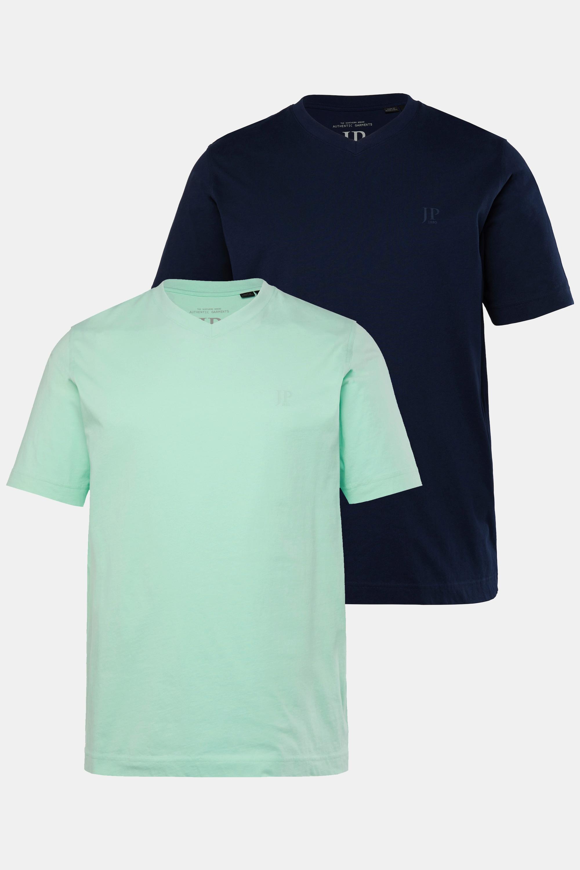 JP1880 T-Shirt Basique Col V Manches Courtes Lot de 2  