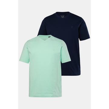 T-shirt col V et manches courtes - jusqu'au 8 XL