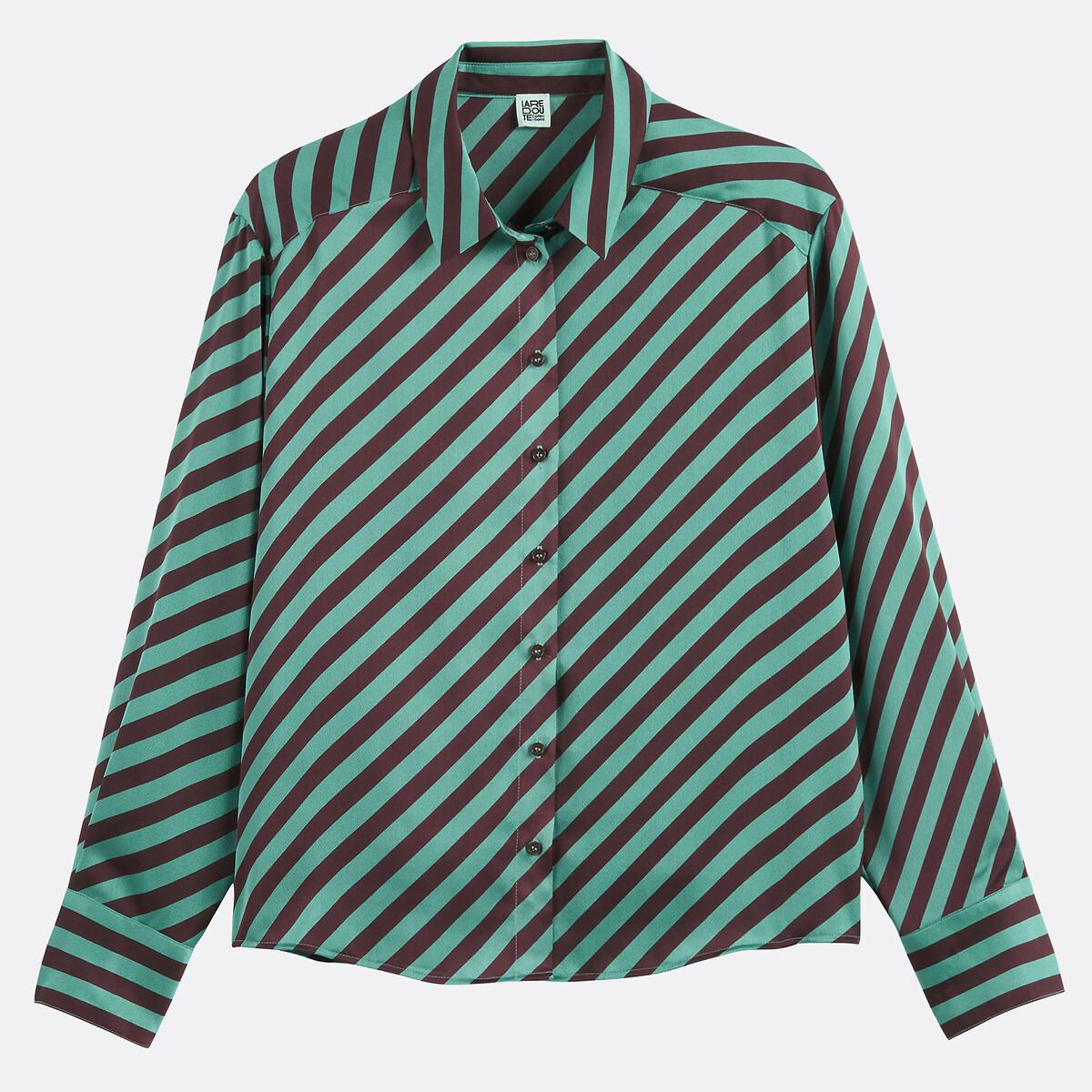 La Redoute Collections Camicetta Raso Rigata Maniche Lunghe  