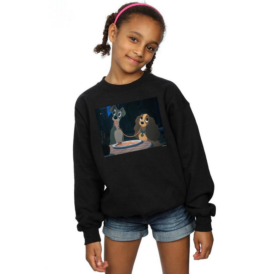 Disney  Lady And The Tramp Spaghetti Slurp Sweatshirt 
