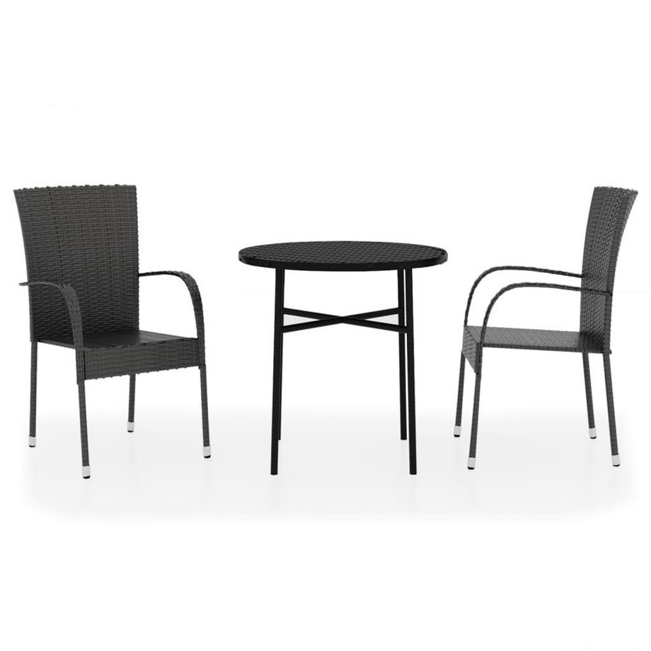 set da pranzo da giardino Polirattan